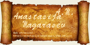 Anastasija Magarašev vizit kartica